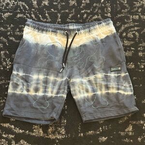 Stylish Gray Tie-Dye Men Shorts